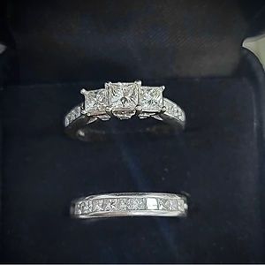2ct Wedding Engagement & Band Set
